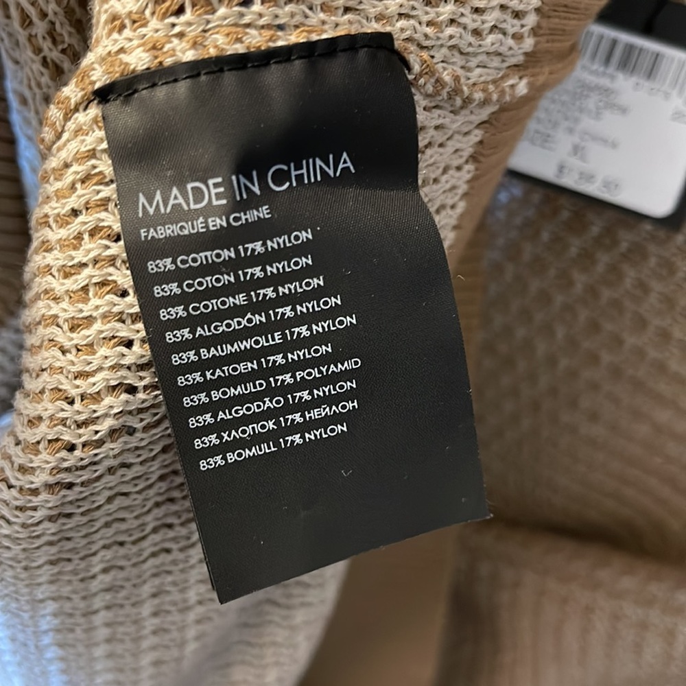 Club Monaco Sweater XL - Tan - Picture 6 of 6